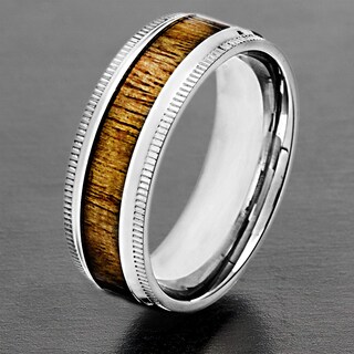 Foto 5 | Foto 5 | Anillo West Coast Jewelry De Acero Inoxidable Con Incrustaciones De Madera, Tamaño 10 - Venta Internacional.