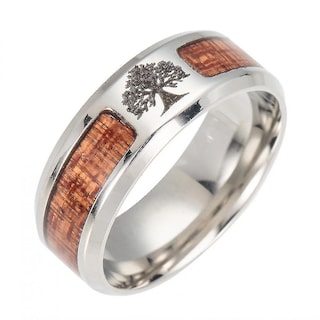 Foto 1 | Foto 1 | Anillo De Boda Ring Huoguo Negro Con Parte Superior Plana De Acero Inoxidable - Venta Internacional.