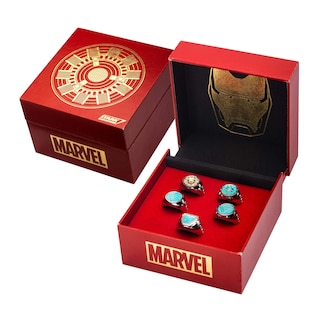 Foto 3 | Foto 3 | Juego De Anillos Iron Man Arc Reactor Ajustable Juego En Caja De 5 Anillos - Venta Internacional.