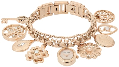 Foto 1 | Foto 1 | Pulsera con Reloj Anne Klein en Tono Oro Rosa y Detalles de Cristal - Venta Internacional