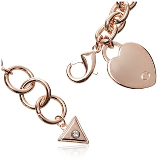 Foto 2 | Foto 2 | Pulsera Guess Basic en Oro Rosa con Logo G Diseño de Corazón - Venta Internacional