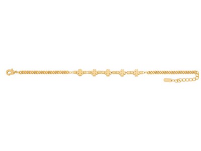 Foto 1 | Foto 1 | Pulsera De Chapa De Oro 18k Joyas Plafer 2123p-ch Dorada.