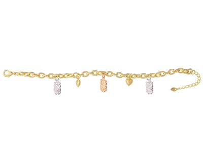 Foto 1 | Foto 1 | Pulsera De Chapa De Oro 18k Joyas Plafer 1885p-ch Dorada.