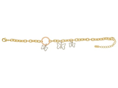 Foto 1 | Foto 1 | Pulsera De Chapa De Oro 18k Joyas Plafer 2126p-ch Dorada.