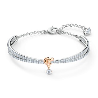 Foto 1 | Foto 1 | Brazalete Con Forma De Corazón De Swarovski Para Toda La Vida Con Piedras Transparentes - Venta Internacional.