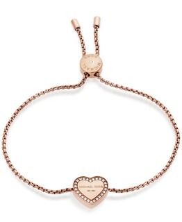 Foto 2 | Foto 2 | Pulsera Michael Kors De Acero Inoxidable Con Forma De Corazón Y Oro Rosa Para Mujer - Venta Internacional.
