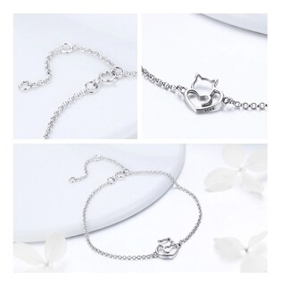 Foto 2 | Foto 2 | Pulsera De Plata 925 Con Diseño De Gato Hipoalergénica Para Mujer - Venta Internacional.