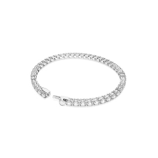 Foto 4 | Foto 4 | Pulsera De Tenis Swarovski Matrix Con Piedras Transparentes Rhodium M - Venta Internacional.