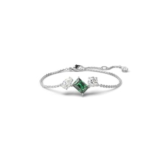 Foto 1 | Foto 1 | Pulsera Swarovski Mesmera Con Piedras Verdes Y Transparentes Rodio - Venta Internacional.