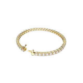 Foto 4 | Foto 4 | Pulsera De Tenis Swarovski Matrix Con Piedras Transparentes En Tono Dorado - Venta Internacional.