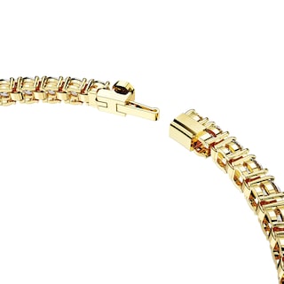 Foto 3 | Foto 3 | Pulsera De Tenis Swarovski Matrix Con Piedras Transparentes En Tono Dorado - Venta Internacional.