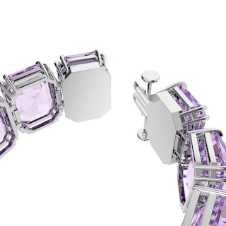 Foto 3 | Foto 3 | Pulsera Swarovski Millenia De Talla Octagonal Chapada En Rodio Morado - Venta Internacional.