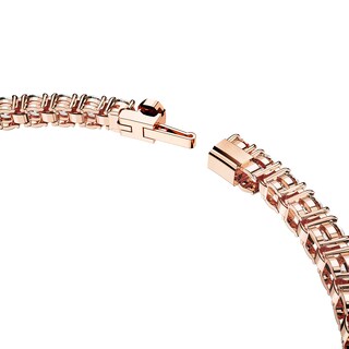 Foto 3 | Foto 3 | Pulsera De Tenis Swarovski Matrix Con Piedras Transparentes En Oro Rosa M - Venta Internacional.