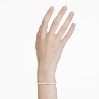 Foto 5 | Foto 5 | Pulsera Swarovski Matrix Crystal Pearl Con Acabado En Rodio - Venta Internacional.