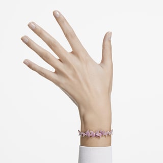 Foto 5 | Foto 5 | Pulsera Swarovski Lilia Con Pavé De Cristal Rosa Y Mariposa - Venta Internacional.
