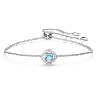 Foto 1 | Foto 1 | Pulsera Swarovski Una Angelic Con Cristales Transparentes Y Aguamarina - Venta Internacional.