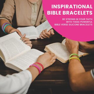 Foto 6 | Foto 6 | Pulseras Skylety Spanish Christian 60 Unidades Versículo Bíblico - Venta Internacional