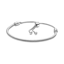 Pulsera Con Dijes Pandora Moments Snake Chain Slider Para Mujer - Venta Internacional.