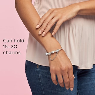 Foto 7 | Foto 7 | Pulsera Pandora Moments Con Cierre De Corazón Y Cadena De Serpiente De Plata 925 - Venta Internacional.
