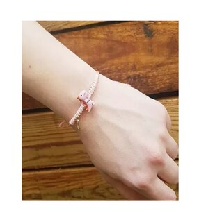 Foto 3 | Foto 3 | Bonita Pulsera Pareja Lab.g Más Bolsa De Joyería 2 Piezas Verde /rosa