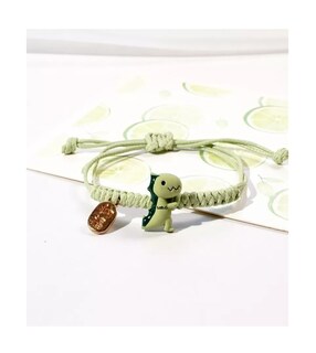 Foto 5 | Foto 5 | Bonita Pulsera Pareja Lab.g Más Bolsa De Joyería 2 Piezas Verde /rosa