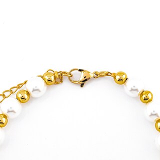 Foto 3 | Foto 3 | Pulsera Perlas Sintética Con Dije De Sandia The Golden Store Chapa De Oro 18k