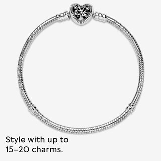 Foto 7 | Foto 7 | Pulsera Pandora Moments Con Forma De Árbol Genealógico Con Cierre De Corazón, Plata - Venta Internacional.