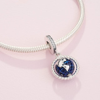 Foto 5 | Foto 5 | Colgante Con Forma De Globo Giratorio Pandora, Plata De Ley - Venta Internacional.