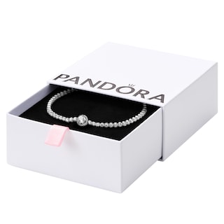 Foto 1 | Foto 1 | Pulsera Pandora Sparkling Halo Tennis Plateada Para Mujer, 7.9 Pulgadas - Venta Internacional.