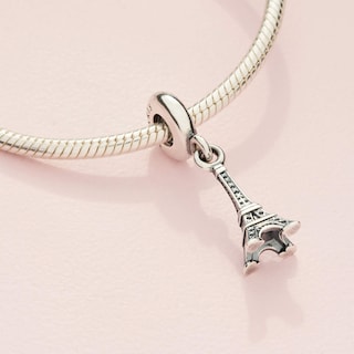 Foto 5 | Foto 5 | Colgante Con Forma De Torre Eiffel De París Con Colgante Pandora, Plata De Ley - Venta Internacional.