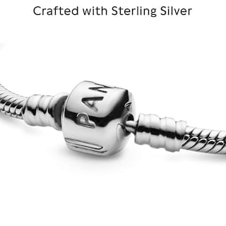 Foto 4 | Foto 4 | Brazalete Pandora Moments Con Cierre Cilíndrico Y Cadena En Forma De Serpiente En Oro De 14 Quilates - Venta Internacional.