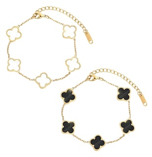 Foto 1 | Foto 1 | 2 Xtellar Pulsera Trébol Cuatro Acero Inoxidable Regalo Novia Mujer