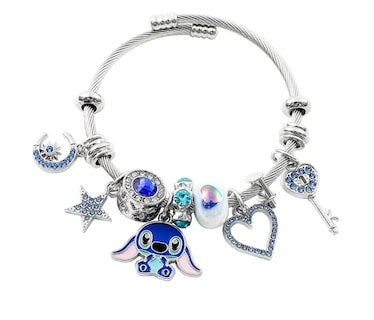 Foto 1 | Foto 1 | Pulsera Plata Para Stitch Dije Ajustable Joyeria Mujer