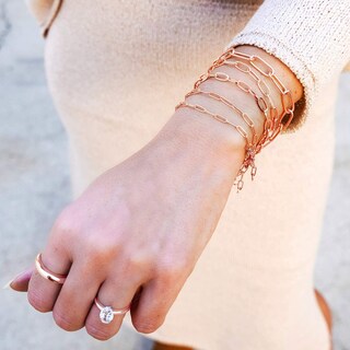 Foto 4 | Foto 4 | Pulsera West Coast Jewelry De Acero Inoxidable Chapado En Oro Rosa - Venta Internacional.