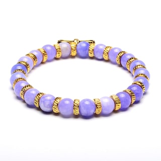 Foto 3 | Foto 3 | Brazalete West Coast Jewelry Con Forma De Pajarita Con Piedra Lavanda Y Jade - Venta Internacional.