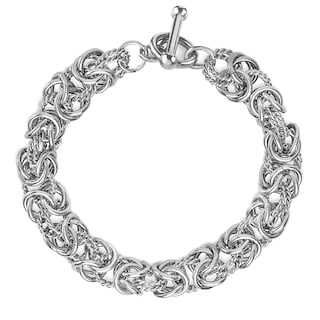 Foto 1 | Foto 1 | Pulsera De Acero Inoxidable Bizantina Para Mujer De West Coast Jewelry - Venta Internacional.