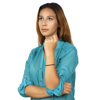 Foto 3 | Foto 3 | Pulsera West Coast Jewelry De Piel Bañada En Plata, 21 Cm - Venta Internacional.