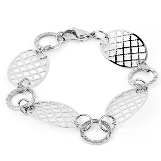 Foto 1 | Foto 1 | Brazalete West Coast Jewelry Con Discos Recortados De Acero Inoxidable - Venta Internacional.