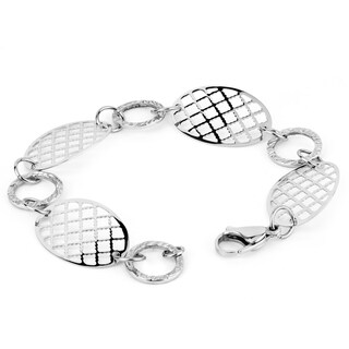 Foto 2 | Foto 2 | Brazalete West Coast Jewelry Con Discos Recortados De Acero Inoxidable - Venta Internacional.