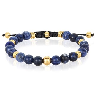 Foto 1 | Foto 1 | Pulsera West Coast Jewelry, Piedra Sodalita, Acero Chapado En Oro - Venta Internacional.