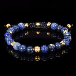 Foto 5 | Foto 5 | Pulsera West Coast Jewelry, Piedra Sodalita, Acero Chapado En Oro - Venta Internacional.