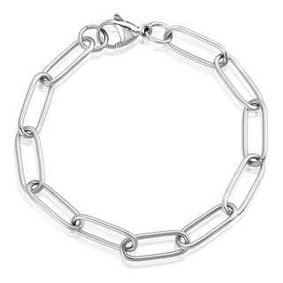 Foto 1 | Foto 1 | Pulsera West Coast Jewelry De Acero Inoxidable Con Clip, 7.5 Pulgadas - Venta Internacional.