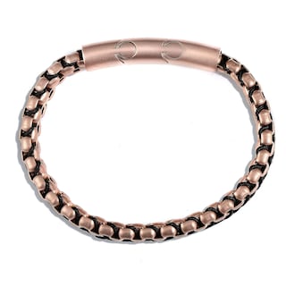 Foto 2 | Foto 2 | Brazalete Crucible De Acero Inoxidable Chapado En Oro Rosa Con Acabado Mate - Venta Internacional.
