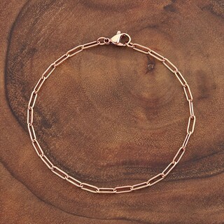 Foto 6 | Foto 6 | Pulsera West Coast Jewelry De Acero Inoxidable Chapado En Oro Rosa - Venta Internacional.