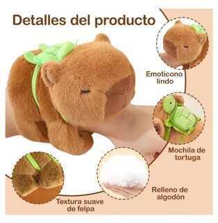 Foto 3 | Foto 3 | 3pz Peluche Capibara Pulseras Belug, Cafe