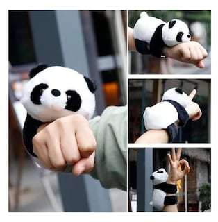 Foto 4 | Foto 4 | 1pcz Pulsera Panda Peluche Belug, Negro Blanco