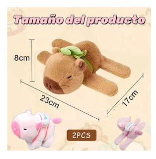 Foto 3 | Foto 3 | 2pz Capibaras Peluche Lab.g, Rosa Cafe