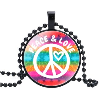 Foto 2 | Foto 2 | Collar Huoguo Peacesign Hip Hop Fashion Para Hombre Y Mujer - Venta Internacional.