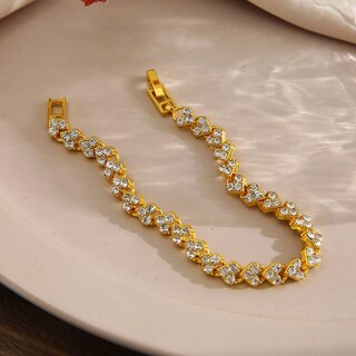 Foto 3 | Foto 3 | Pulsera Huoguo Love Diamond Para Mujer Aleación Regalo Para El Día De La Madre - Venta Internacional.
