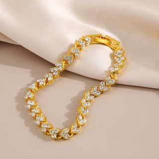 Foto 5 | Foto 5 | Pulsera Huoguo Love Diamond Para Mujer Aleación Regalo Para El Día De La Madre - Venta Internacional.